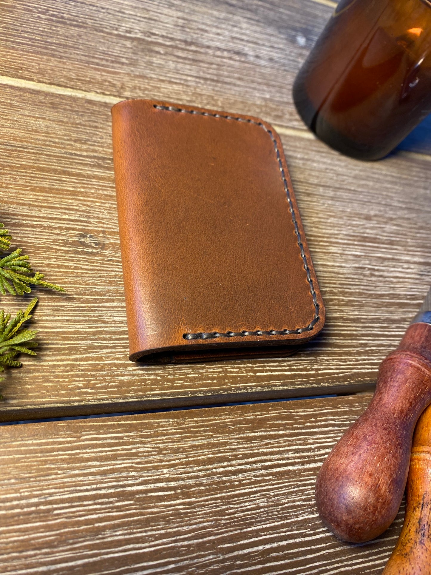 Barebones Card Keeper Wallet - Horween Cavalier Leather